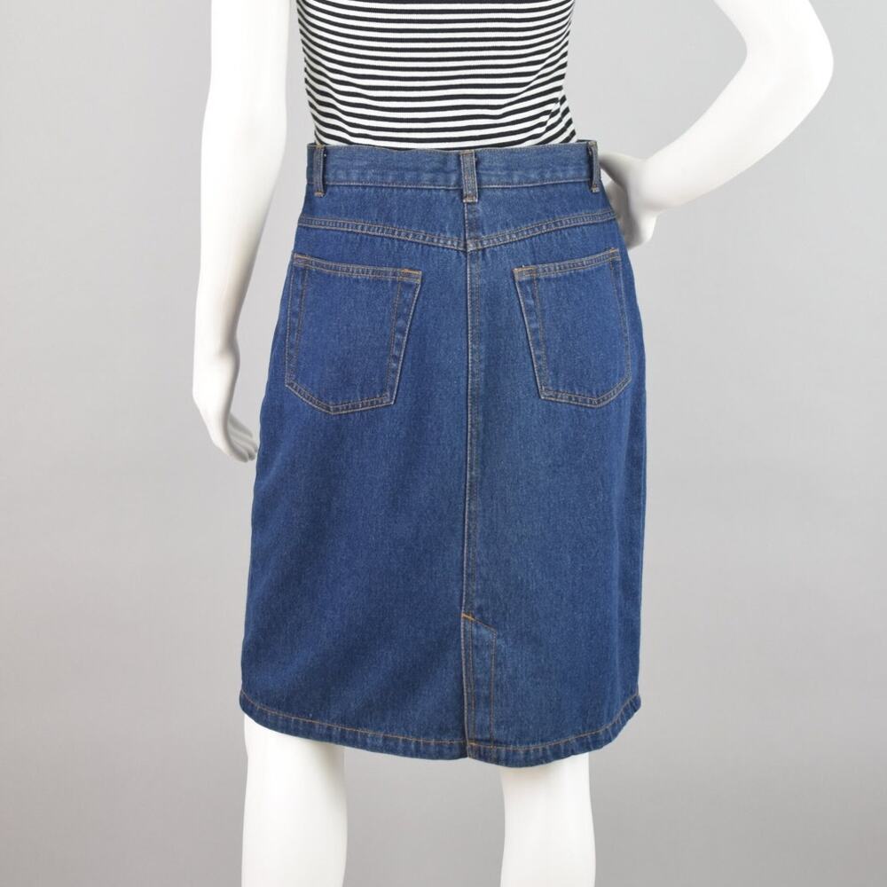 Vintage 90s Newport News Denim Jean Skirt, Women's Size 8, 28" Waist - Picture 6 of 9